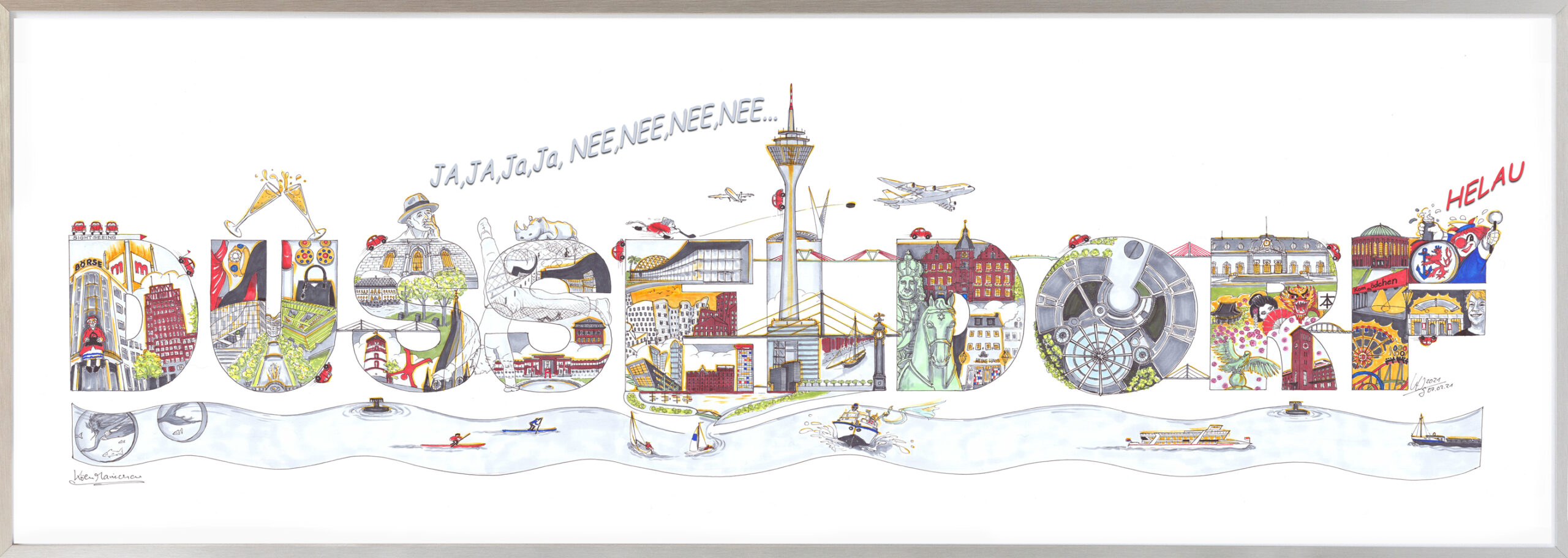 Düsseldorf 100 x 35cm Duesseldorf 100 x 35cm scaled Koelnmariechen