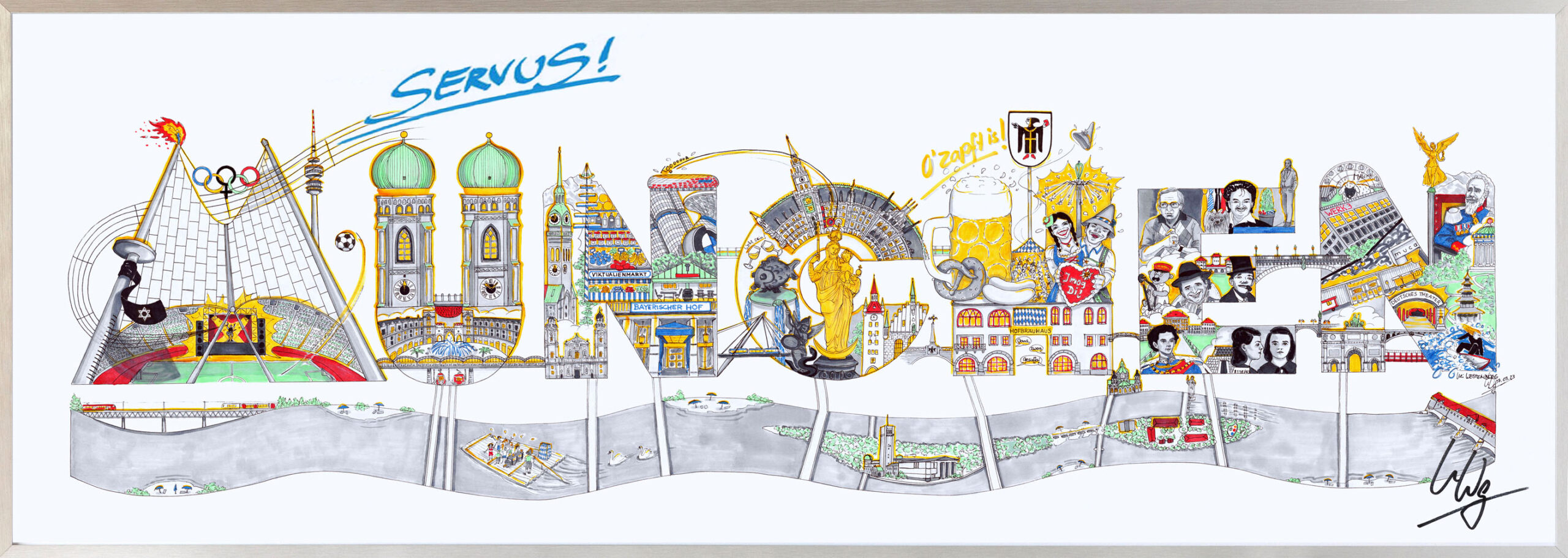 München 100 x 35cm Muenchen 100 x 35cm scaled Koelnmariechen